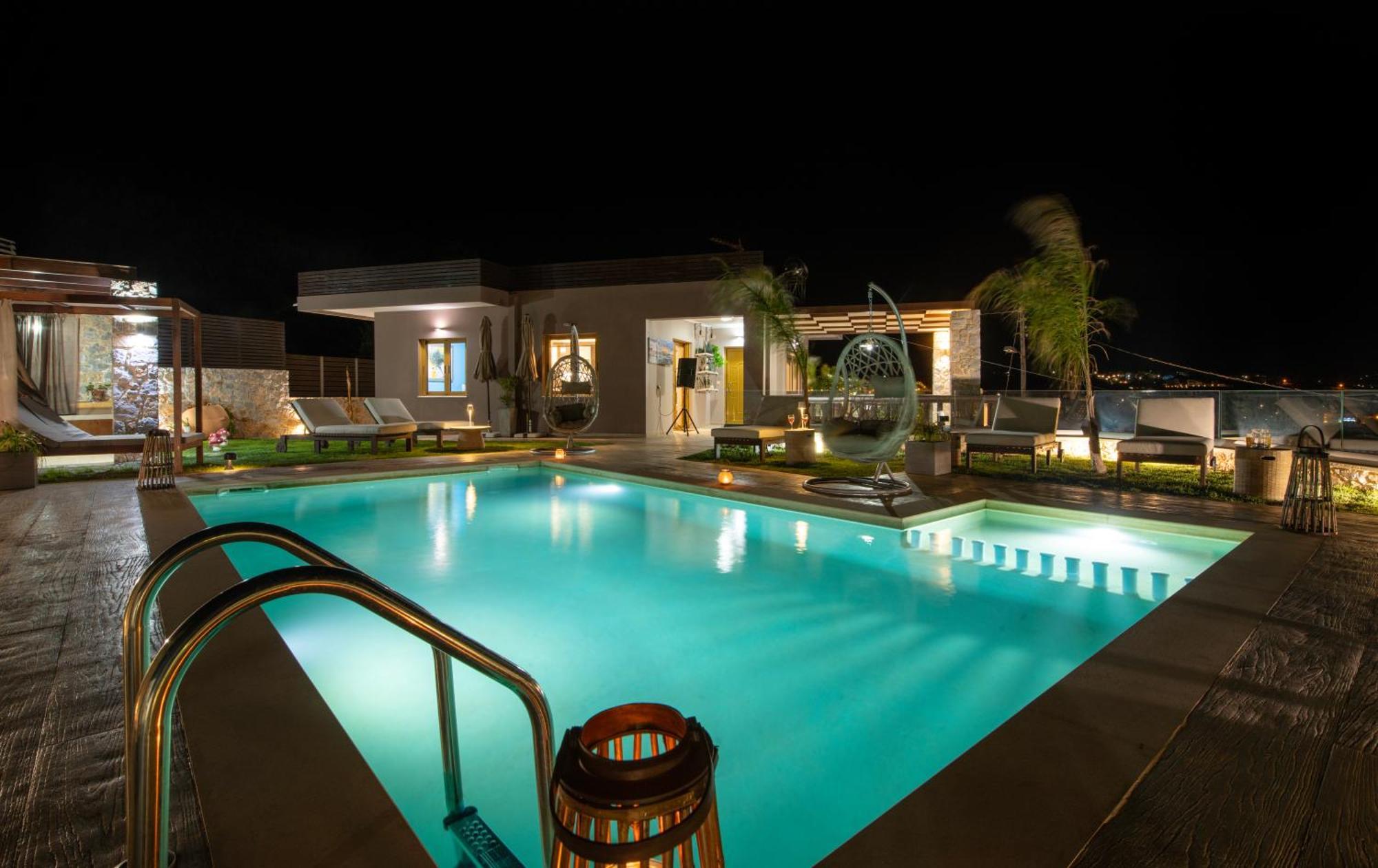 Villa Lady Dafni With Private Heated Pool มาเลเม ภายนอก รูปภาพ