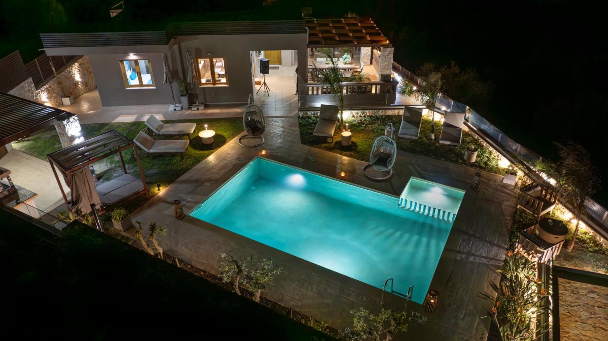 Villa Lady Dafni With Private Heated Pool มาเลเม ภายนอก รูปภาพ